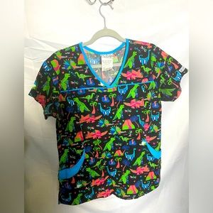 UA scrub dinosaur 🦕 🦖 print size M